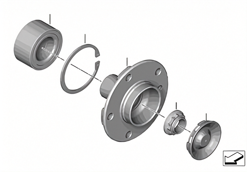 BMW_Rear wheel hub and bearing