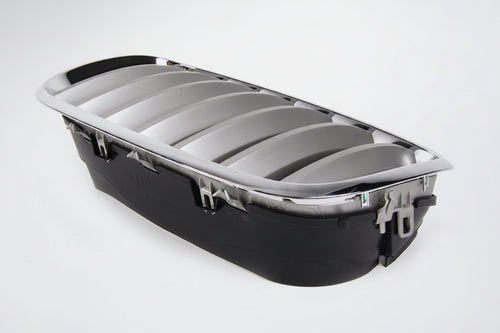 Bonnet Grille - BMW E70 / E71 X-Series - Silver With Chrome Frame - Left