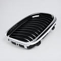 Bonnet Grille - BMW E90 / E91 3-Series - Black With Chrome Frame - LCI Models - Right