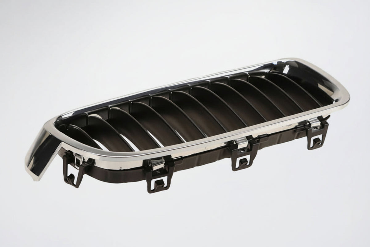 Bonnet Grille - BMW F30 3-Series - Black With Chrome Frame - Pre LCI - Right