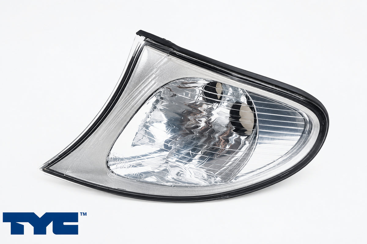 Front Indicator - BMW E46 3-Series - Facelift - White &amp; Silver - Left