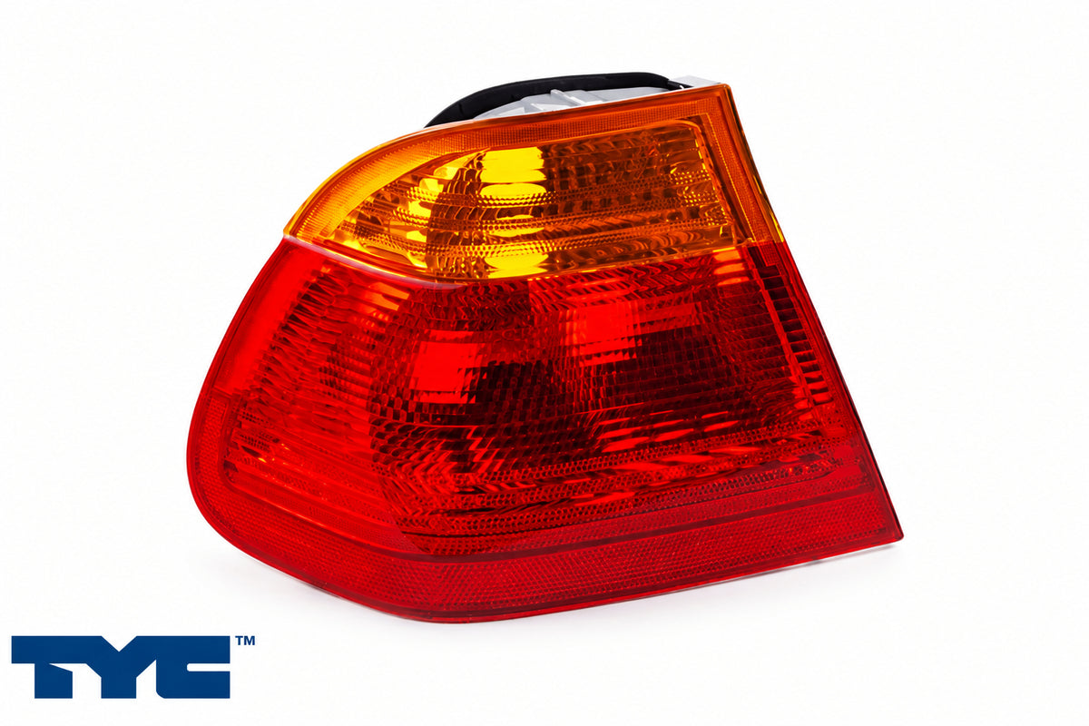 Rear Lamp - BMW E46 3-Series Sedan - Amber &amp; Red - Pre-Facelift - Left